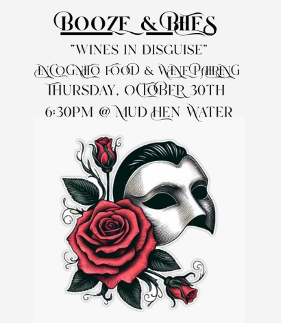 Booze & Bites | October 30th 6:30 pm