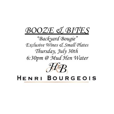 Booze & Bites | July 30th