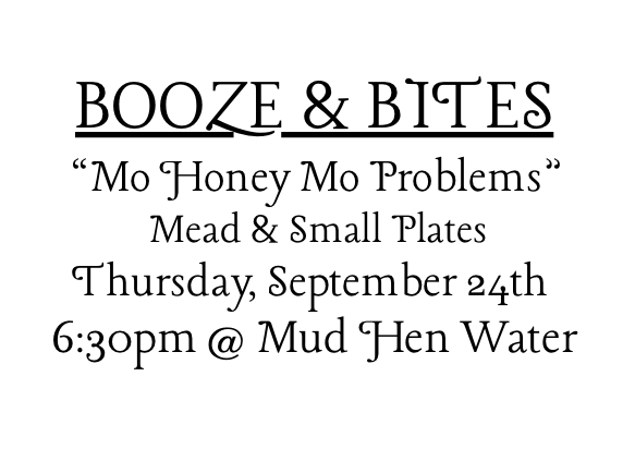 Booze & Bites | September 24